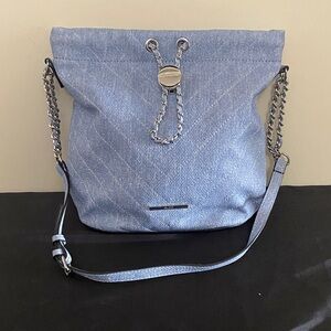 Aldo Light Blue Chain Strap Shoulder Bag